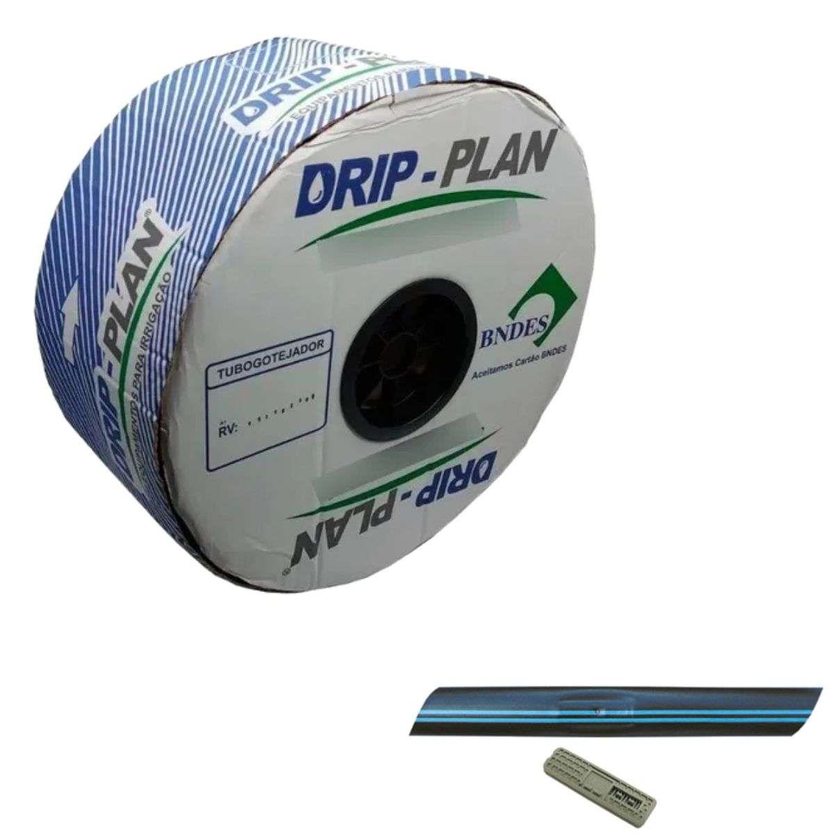 Mangueira de Gotejo Tripa Fita - TG Tubo Gotejador DRIP-TECH 17MM-08MIL-1.6L/H-20CM X 1000M